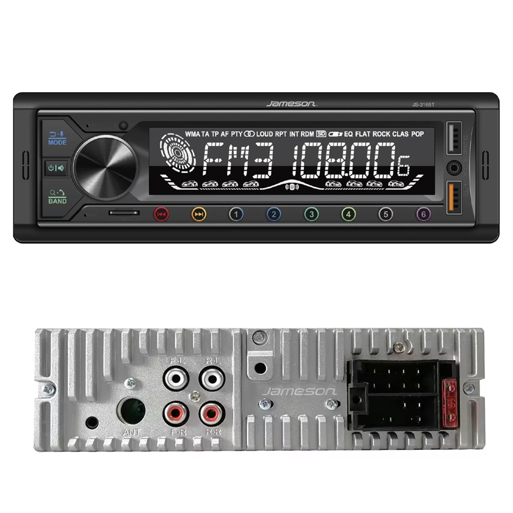 Oto Teyp 4x60w APP Kontrol Bt Usb Fm Jameson JS-316BT R2