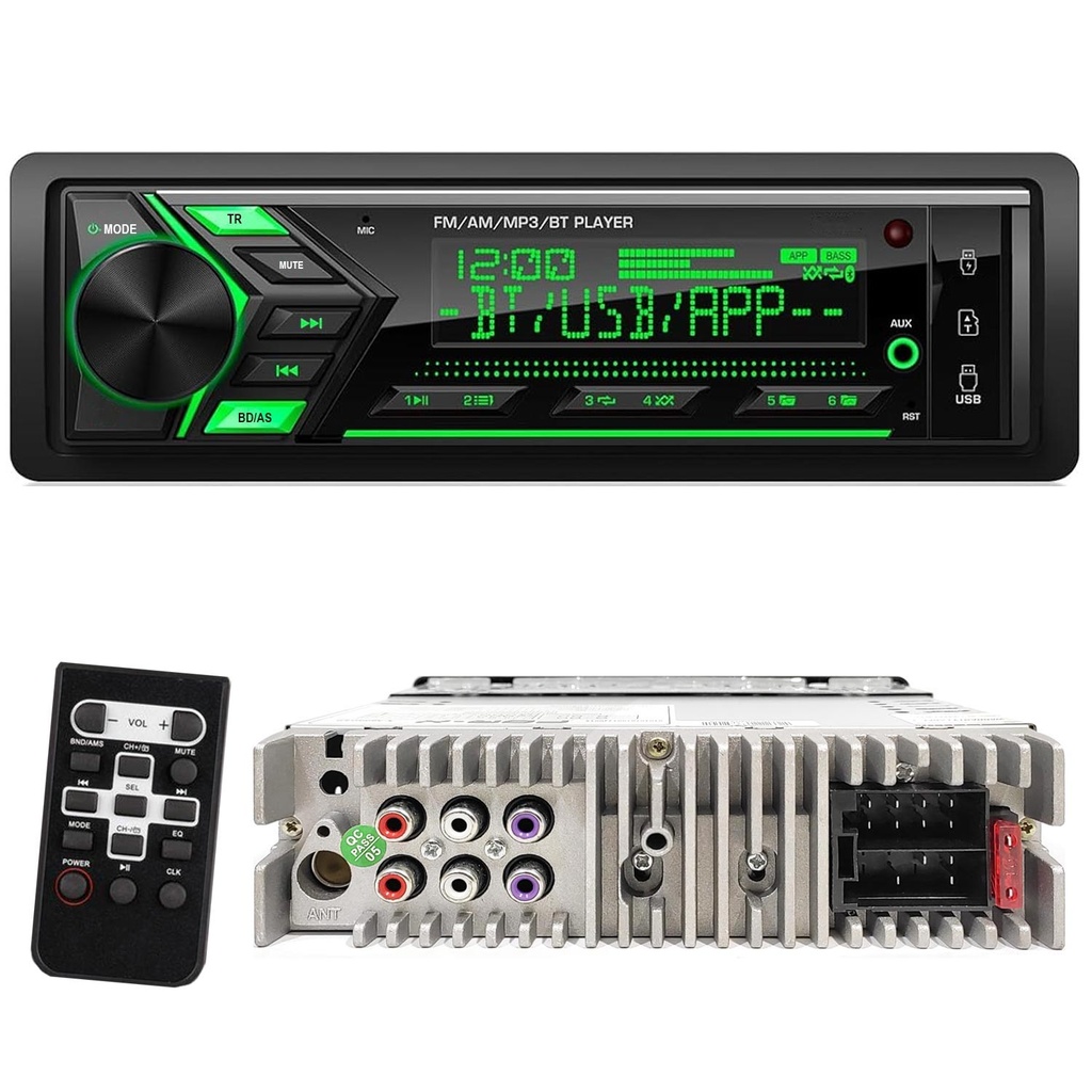 Oto Teyp 4x60w Dsp 3 anfi Çıkışlı Bt Usb Fm 7 Renk 7388IC Netex SX-8500