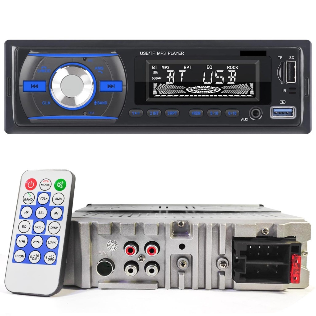 Oto Teyp 4x60w Bt Usb Fm 7 Renk 7388IC Audiomax MX-3550