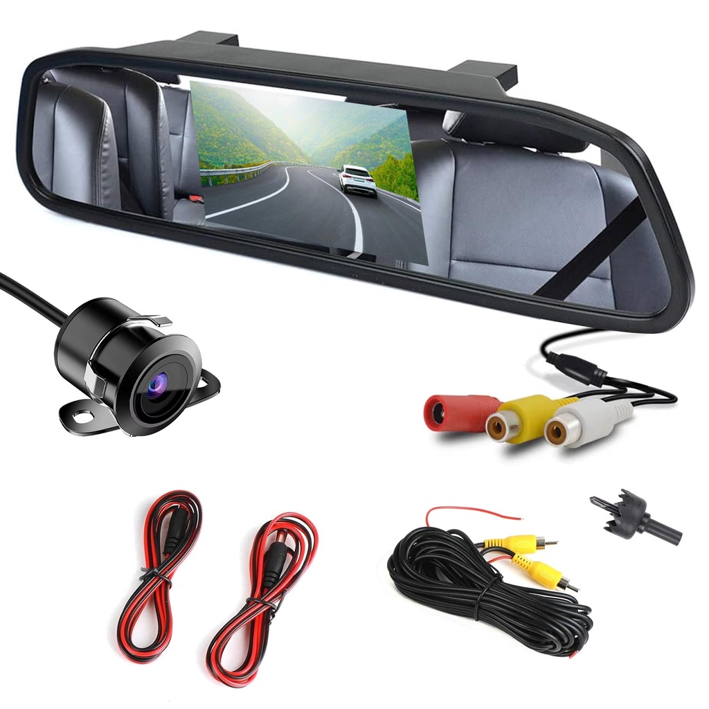 4.3'' Aynalık Araç Kamerası 2 in 1 Audiomax KV-705  R40