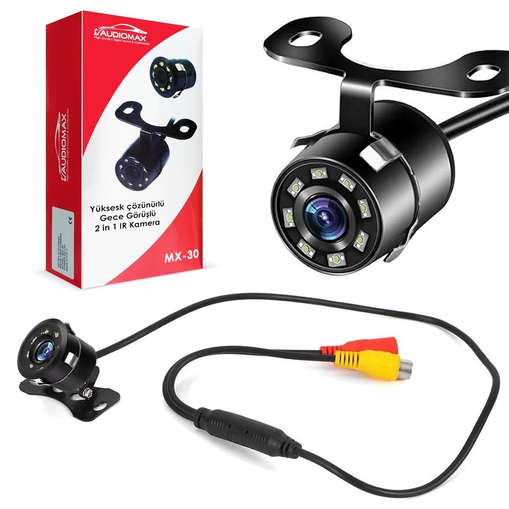 Araç Geri Görüş Kamerası Gece Görüşlü Audiomax MX-30  