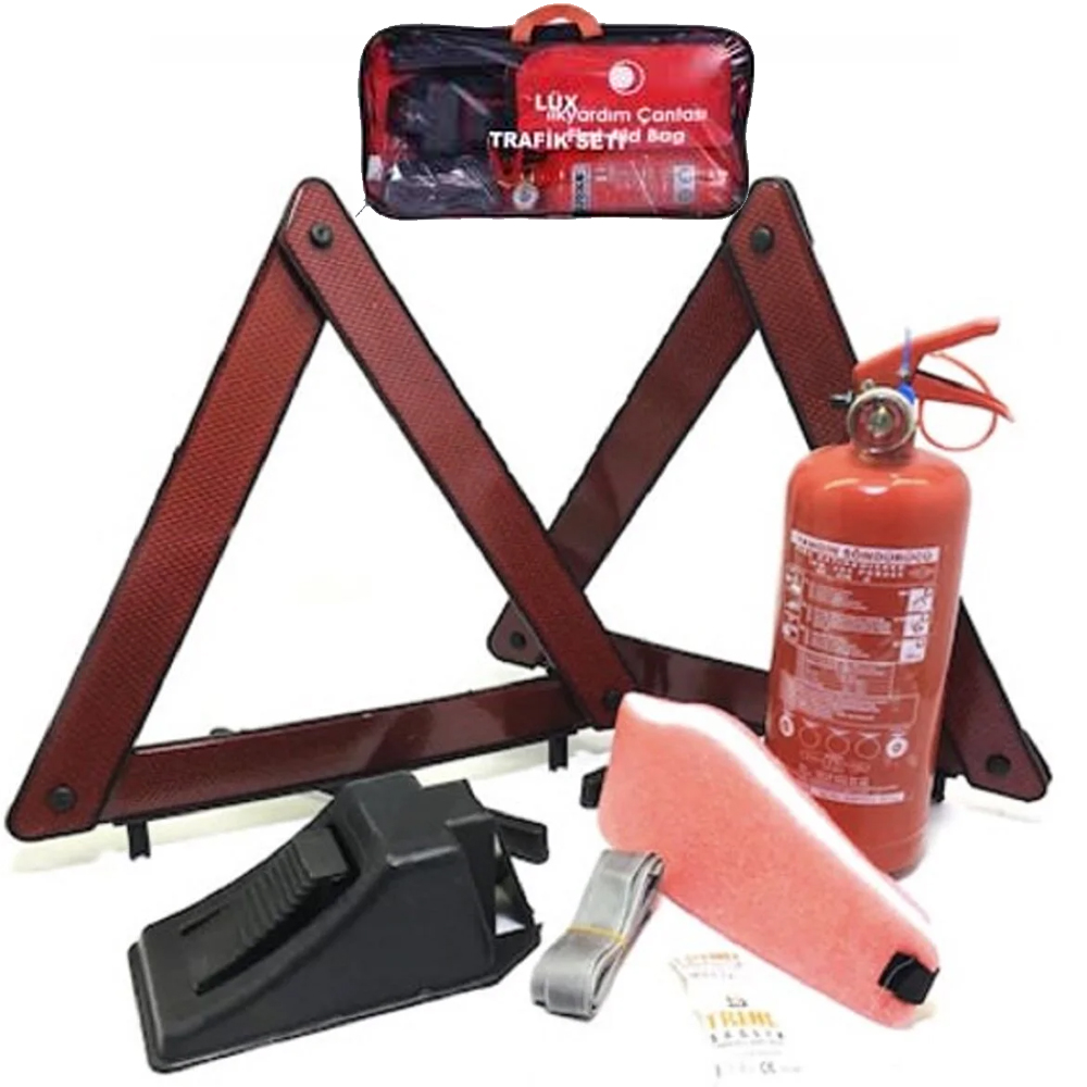 Trafik İlk Yardım Seti 7 Parça Metal Ayaklı TS-2.1