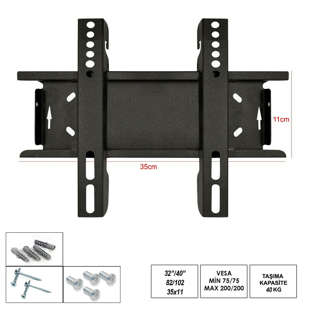 30-40'' 82-102cm Sabit Lcd Askı Aparatı UFIX-22S KOD-1003