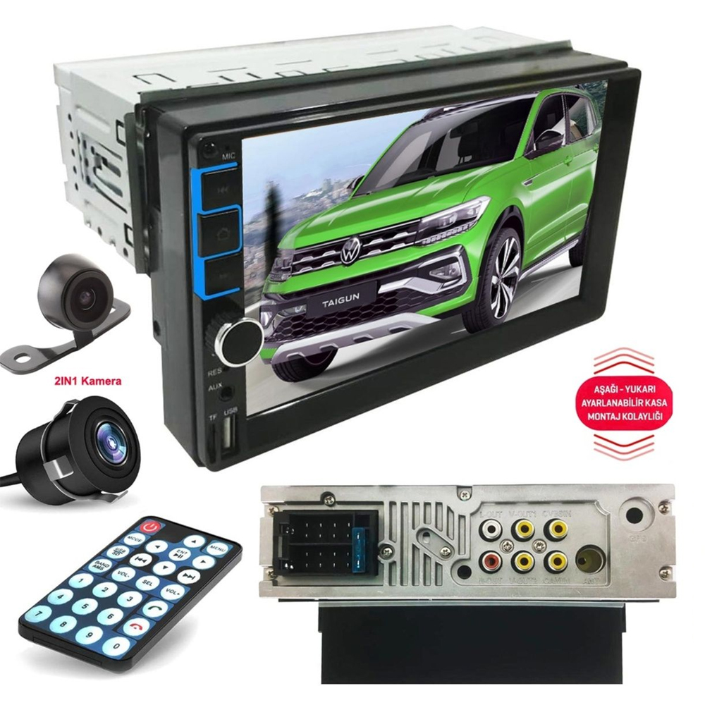 7'' Tofaş 4x55w Bt 2xUsb Sd Aux Şarjlı Kameralı Megavox MGX-MP701 R3
