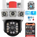 Wifi PTZ 3 Kamera 9MP Gece Renkli Sesli Alarmlı Apronx WP-390