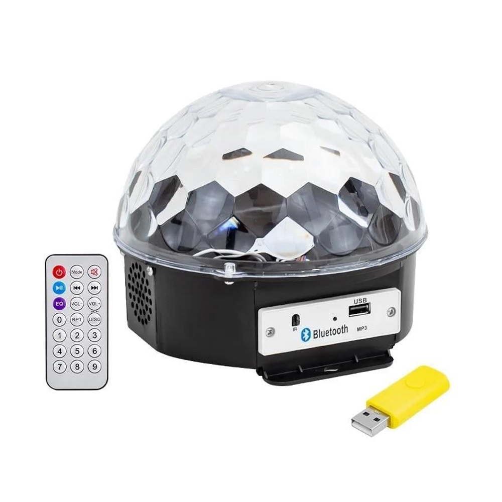 Disko Topu RGB Bluetooth Hoparlörlü Ledx GM-0803B  