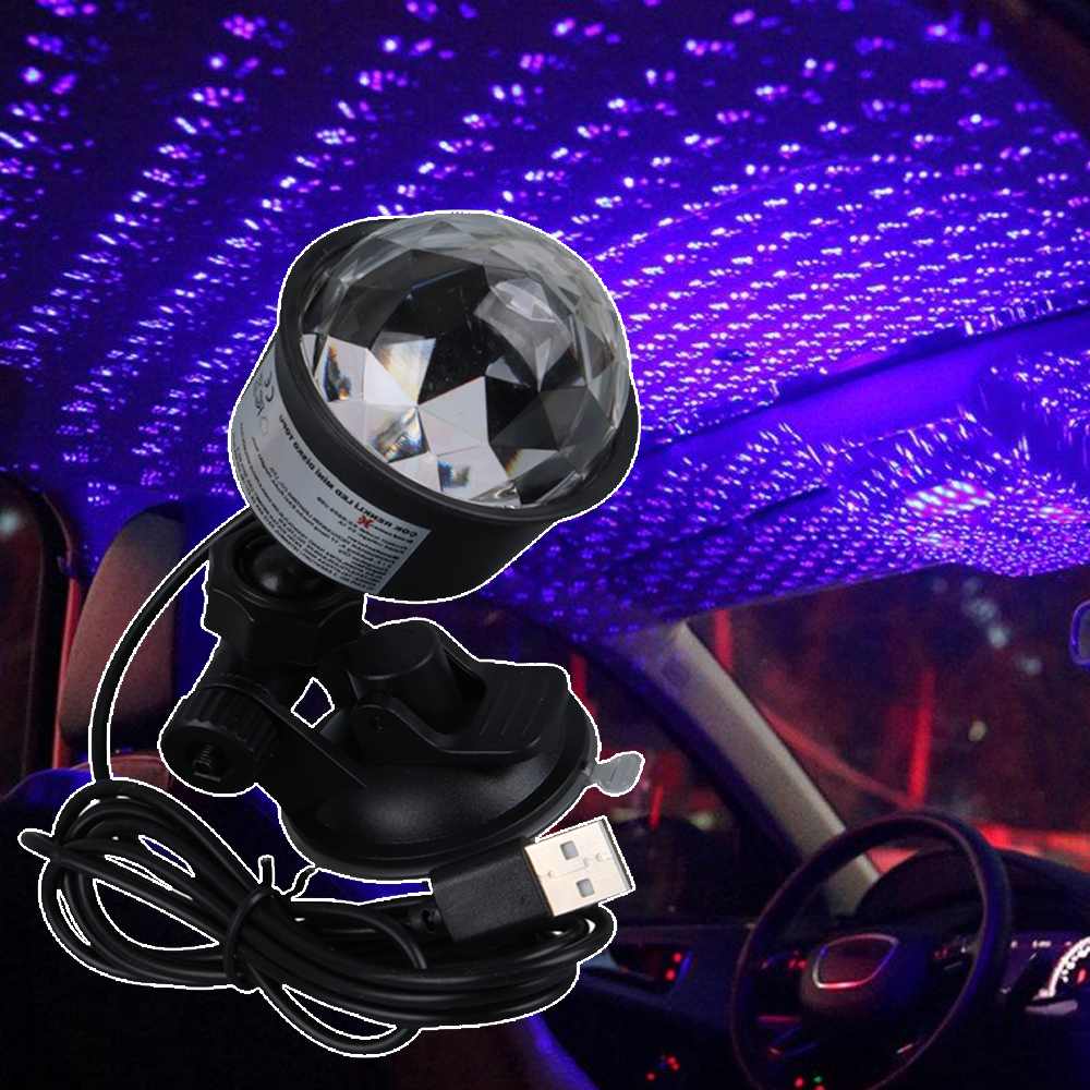 Projeksiyon Disko Topu RGB Atmosferli Vantuzlu Ledx KX-6889USB