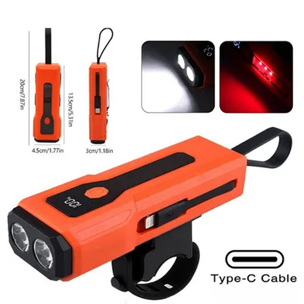 Şarjlı Bisiklet Feneri Powerbank 500mah Junh Ojie Z-828