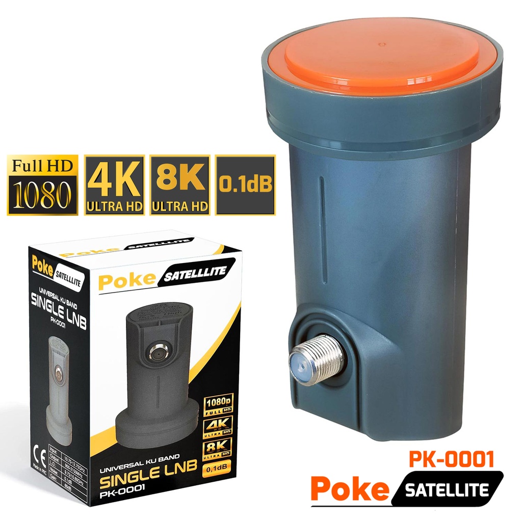 Tekli Lnb Single Yeni 0.1DB 5G 3D 4-8K Poke PK-0001