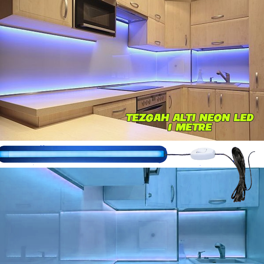 Tezgah Altı Neon Led 1mt Anahtarlı 2mt Kablo Poke PK-4752