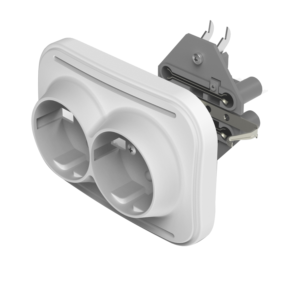 ikili Priz Topraklı Topraklı Sıva Altı Fetih 103-02