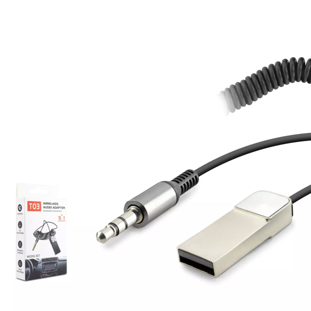 Aux Music Receiver Bluetooth Dongle Usb Araç Kiti Hadron HD-9005