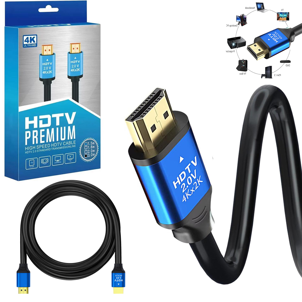 Hdmi Kablo 2.0v HDTV 4K 60hz 3mt Poke PK-6852