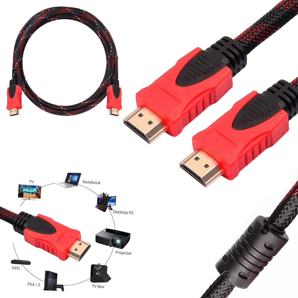 Hdmi Kablo 1.4v Örgülü Gold 1.5mt Poke PK-6863