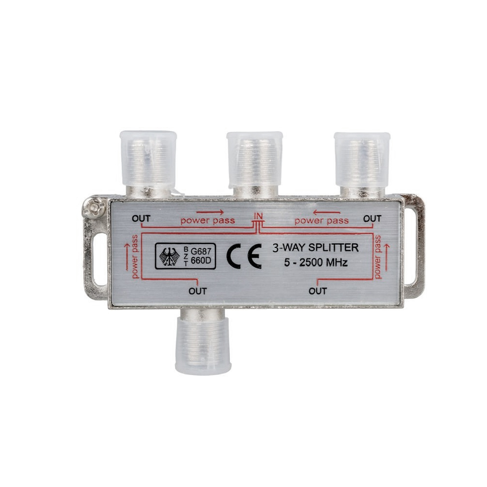 Splitter 1/3 Powerpass 5-2500mhz Poke PK-6874