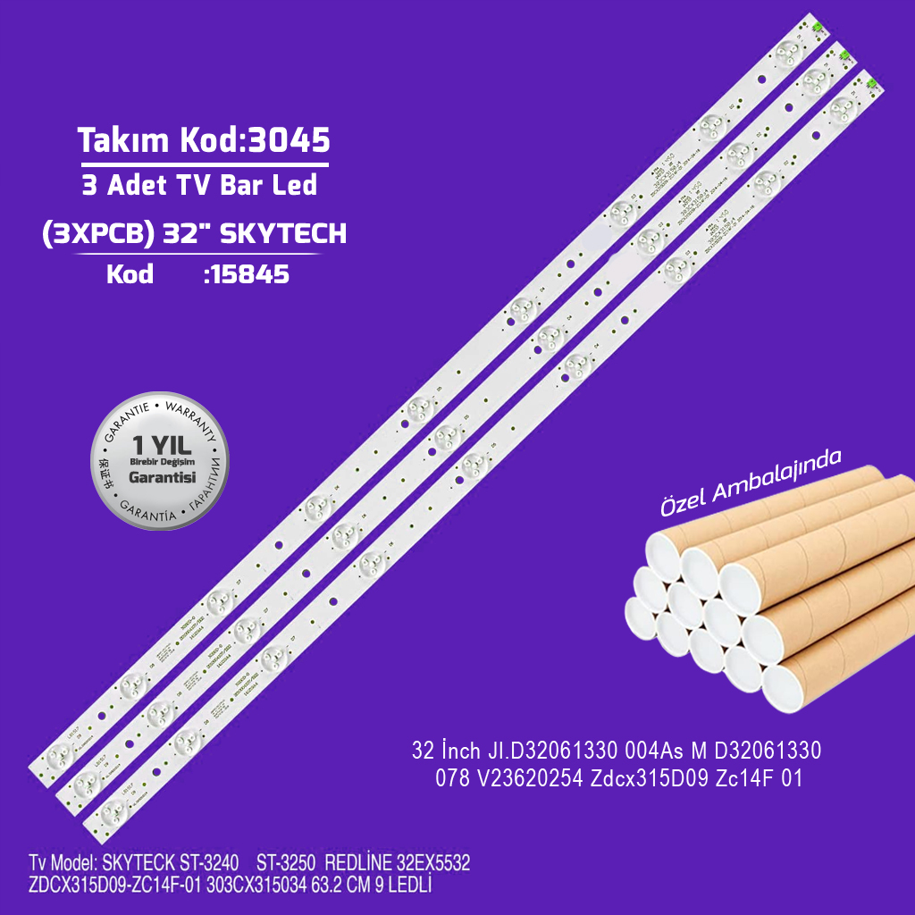 32'' Jl.D32061330 004As M D32061330 078 V23620254 Zdcx315D09 Zc14F 01 3adet Tv Bar Led