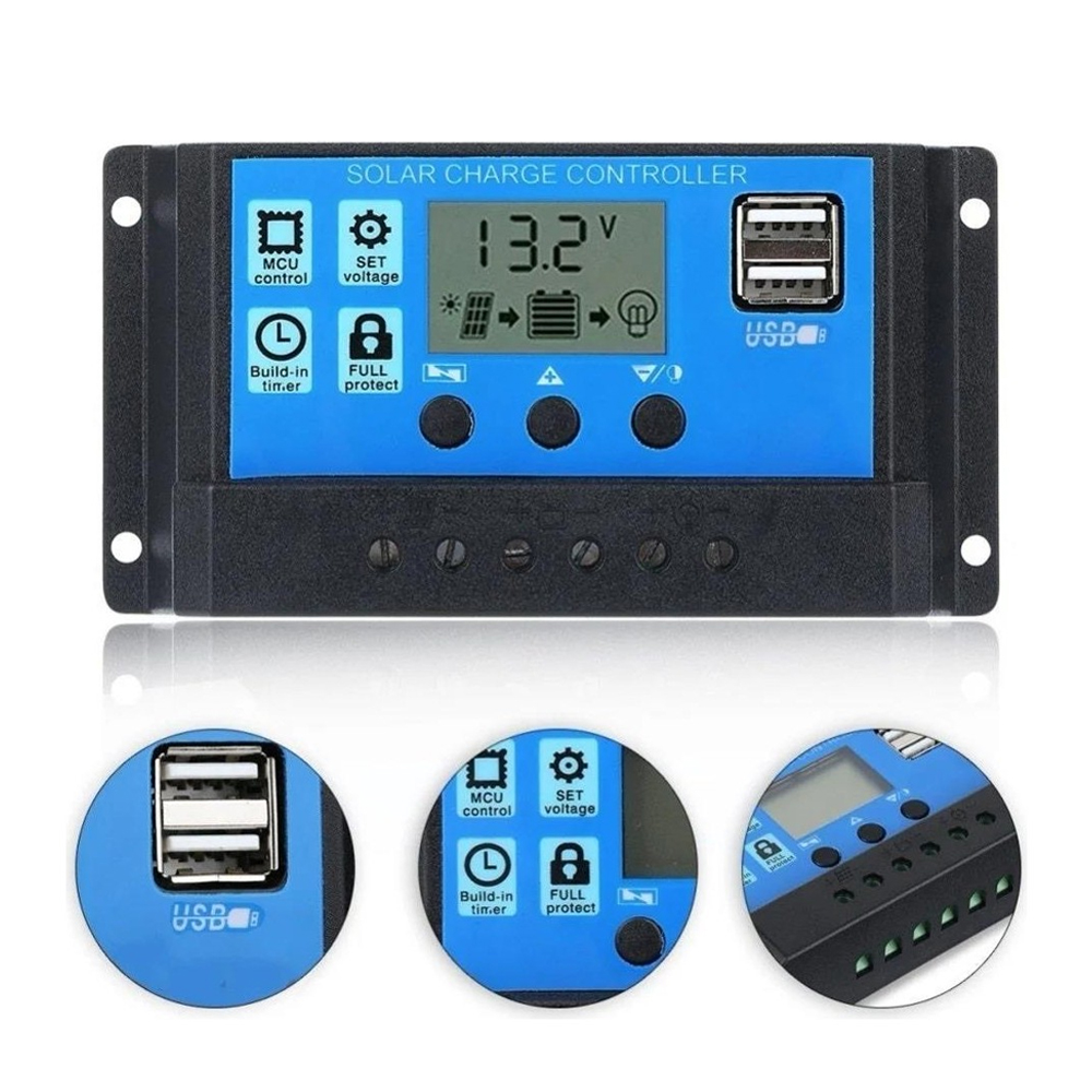 Solar Şarj Kontrol Cihazı 12/24v 30A Pwm Hightek 30-A