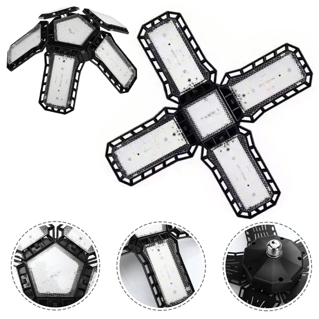 50w Dört Kanatlı 220v Lamba 5500 Lümen Açılı 108 Smd Led 4+1 e27 Duy AL-PRV4