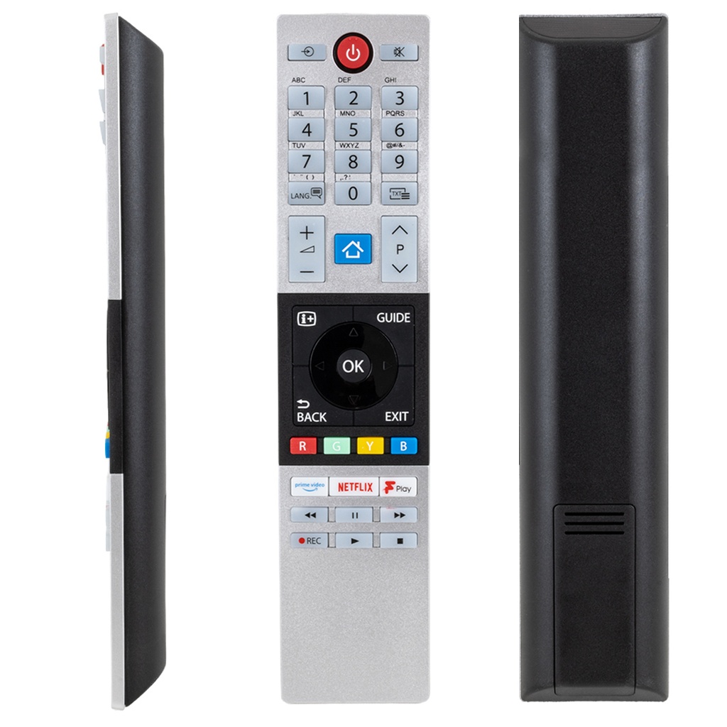 Toshiba CT-8541 Netflix Prime Video-f Play Tuşlu LCD LED TV Kumanda Poke PK-7124