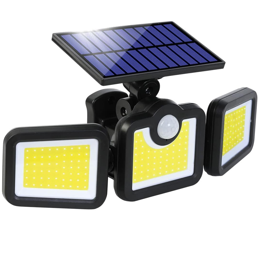 Solar Şarjlı Sensörlü Projektör Üçlü Hareketli Volemi V-023