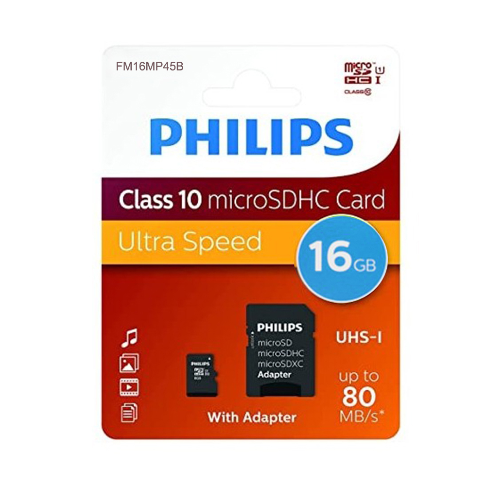 Hafıza Kartı 16GB Class 10 Philips FM16MP45B/00 UHS-I U1