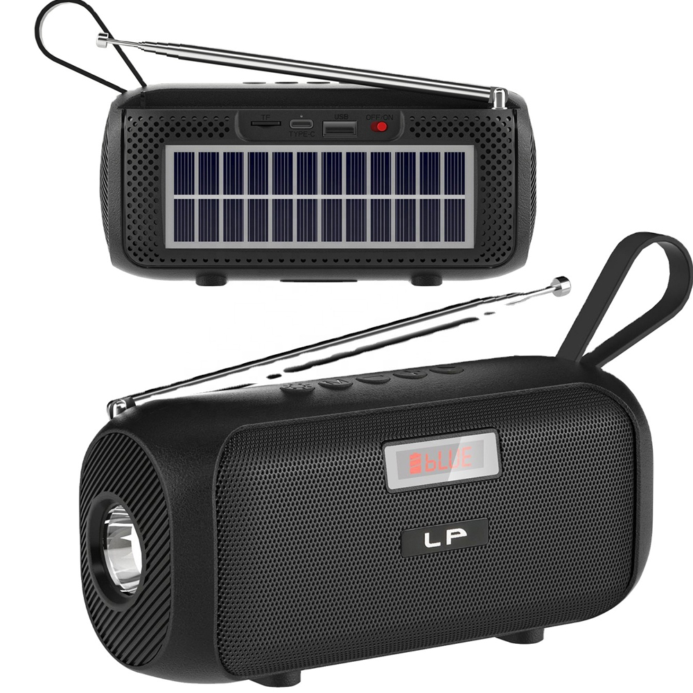 Solar Şarjlı Bluetooth Speaker Bass Bt Fm Usb Sd Type-c Rose SP-430