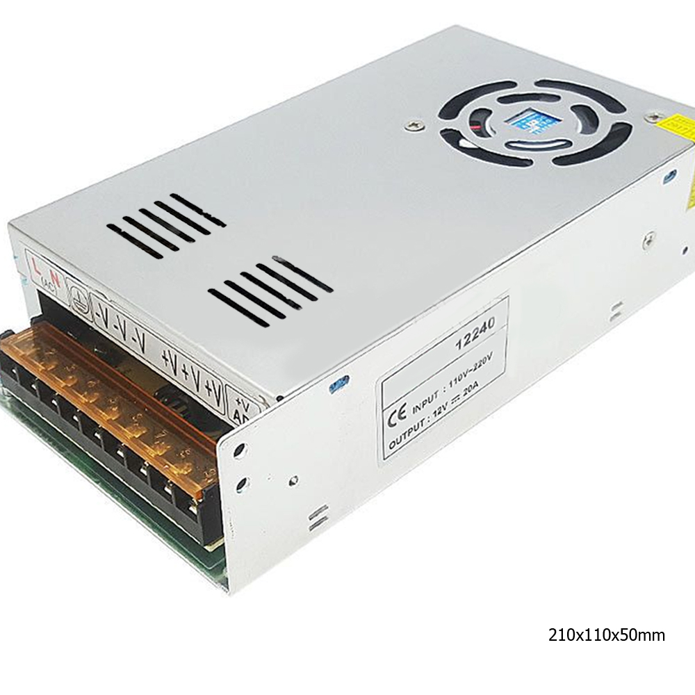 Adaptör Metal Kasa 12v 40a Rose OPS-480-12