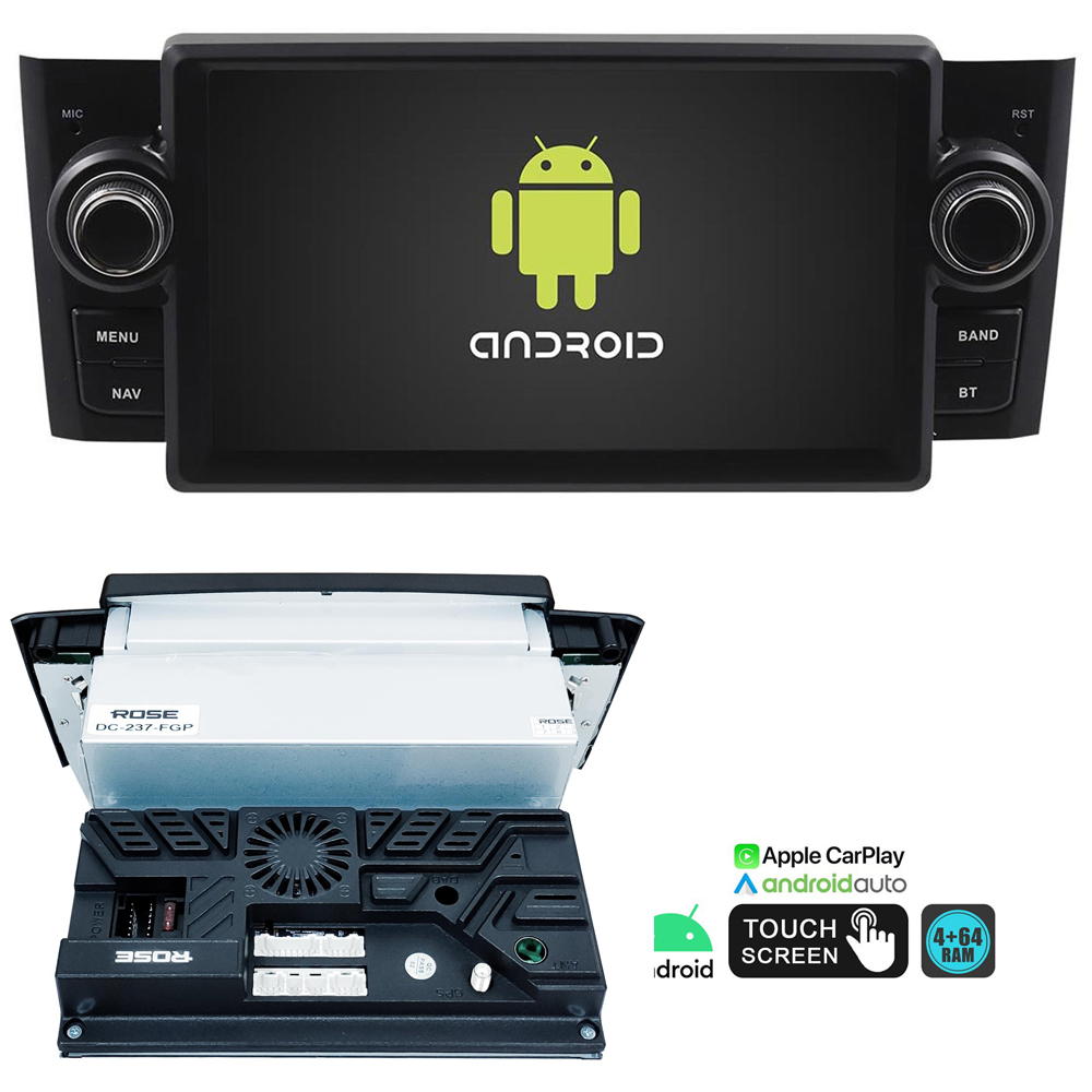 7'' Fiat Linea 4-64 HD IPS Multimedya Carplay Rose DC-237-FGP