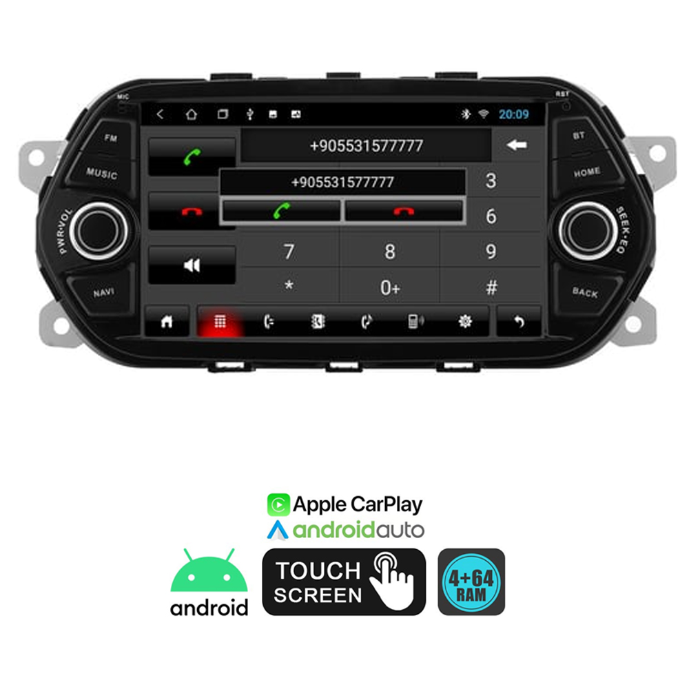 7'' Fiat Egea 4-64 Multimedya HD IPS Carplay Rose DC-207-FE