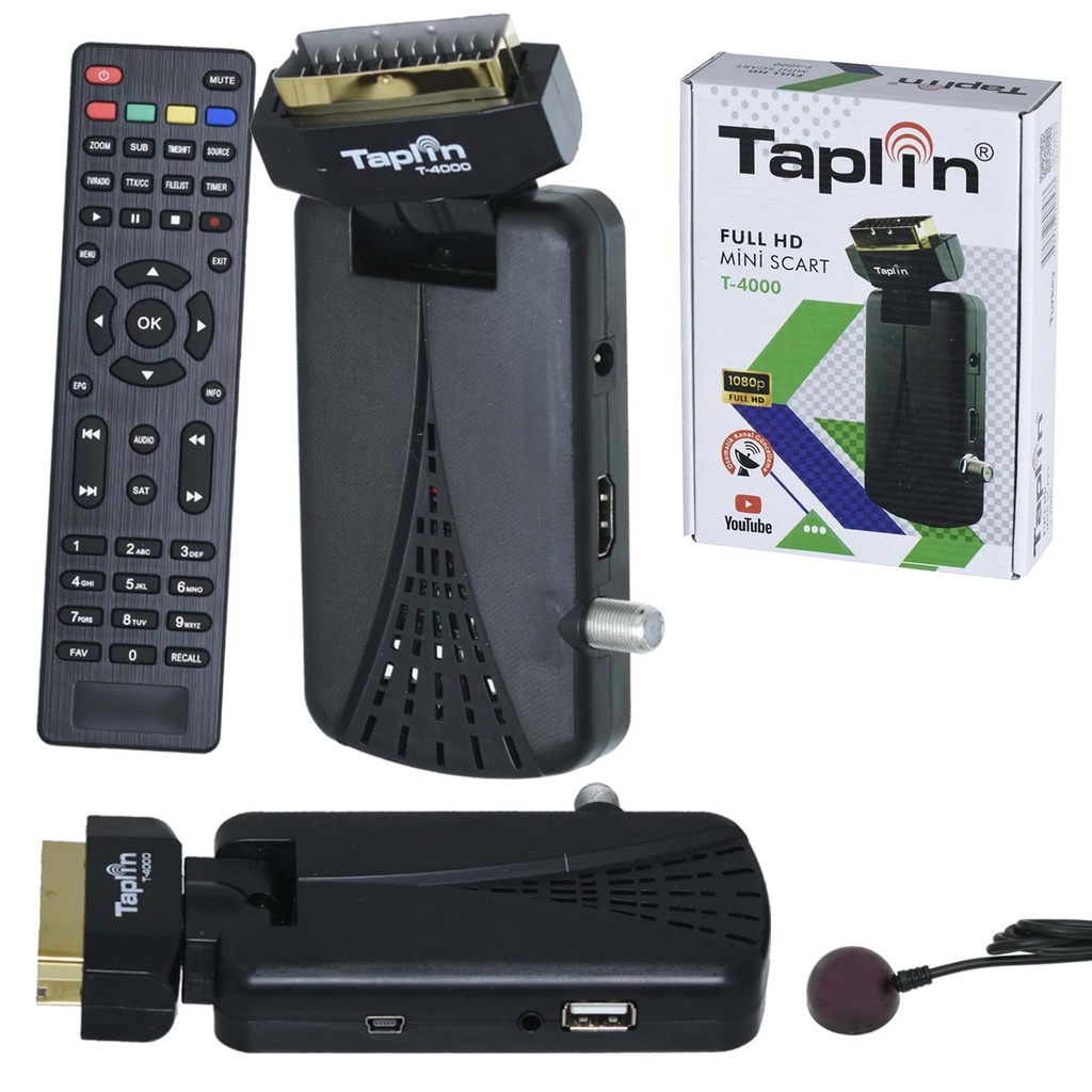 Mini Hd + Scart Uydu Alıcı Youtube Taplin T-4000