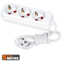 Üçlü Topraklı Grup Priz 5mt Eko AS T5