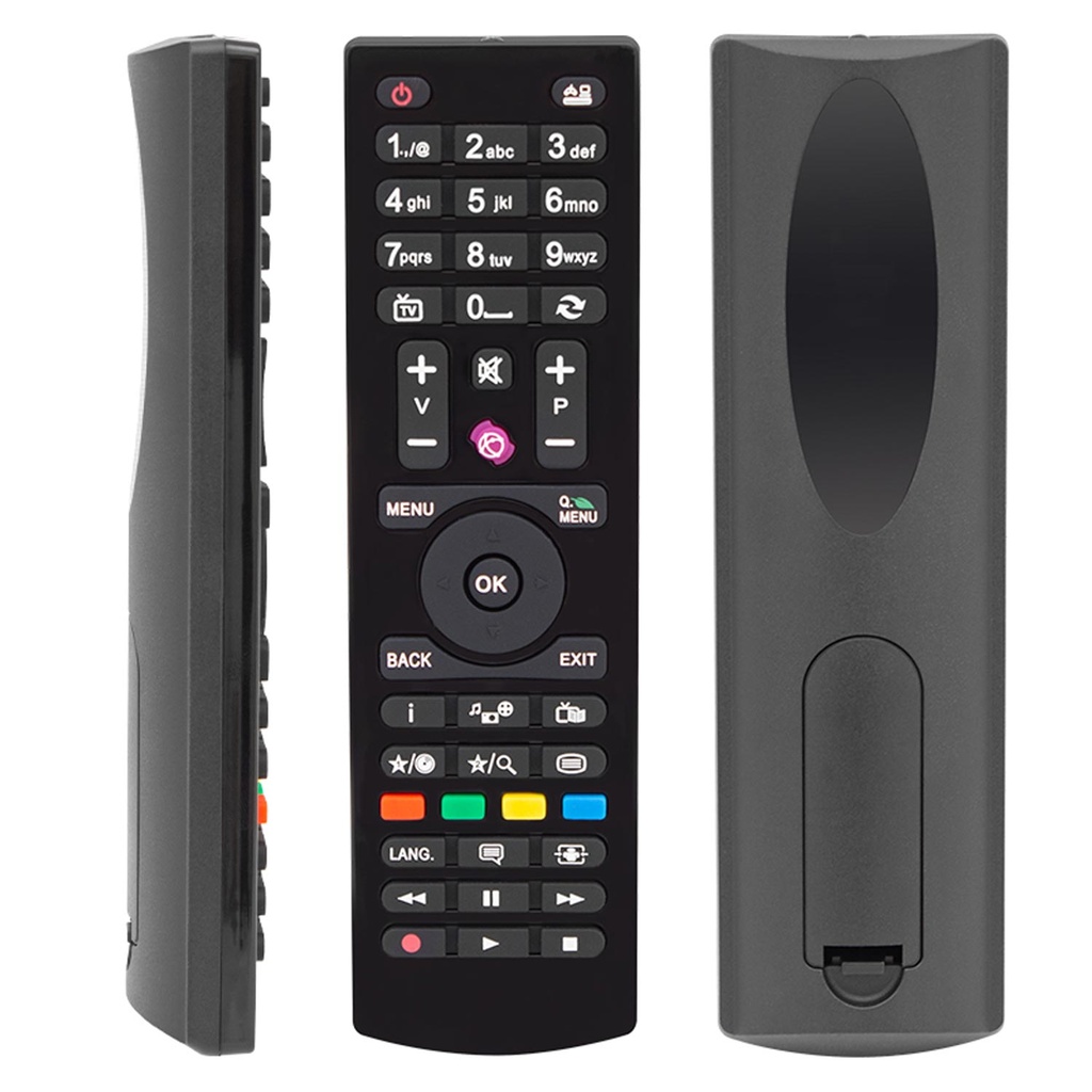 Vestel Küçük Orta Yuvarlak Mor Tuşlu LCD LED TV Kumanda LCD-575