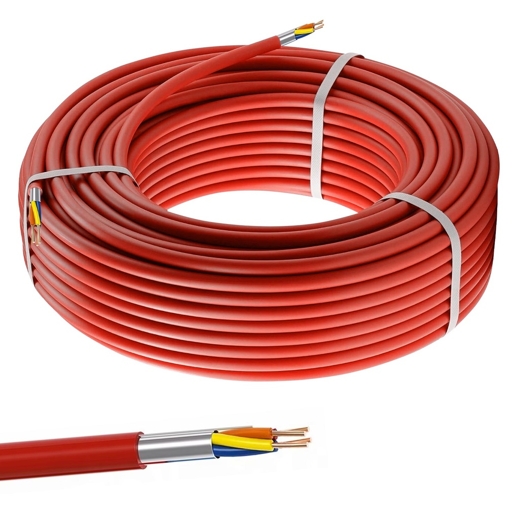 Yangın İhbar Kablosu Bakır 2x2x0.80 +0.60 JY(ST)Y PVC 100mt Poke PK-1499