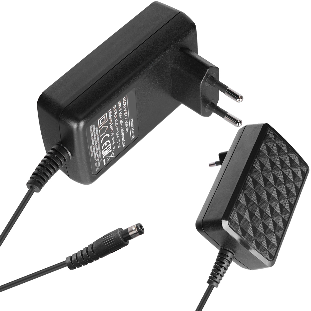 Adaptör 12v 1a Kutusuz Plastik Kasa Orjinal Huntkey 12-1