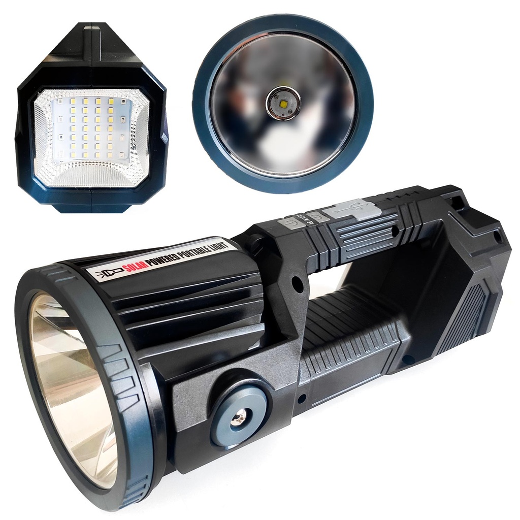 El Feneri Solar Şarjlı Döner Başlık P50+36 Led Everton RT-X131