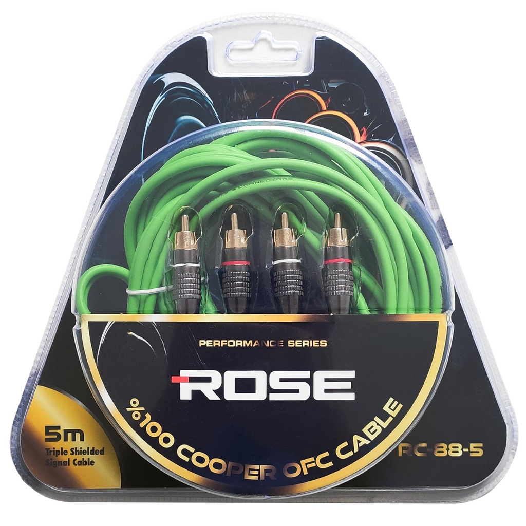 Anfi Kablosu 2rca 2rca OFC Bakır 5mt Rose RC-88-5