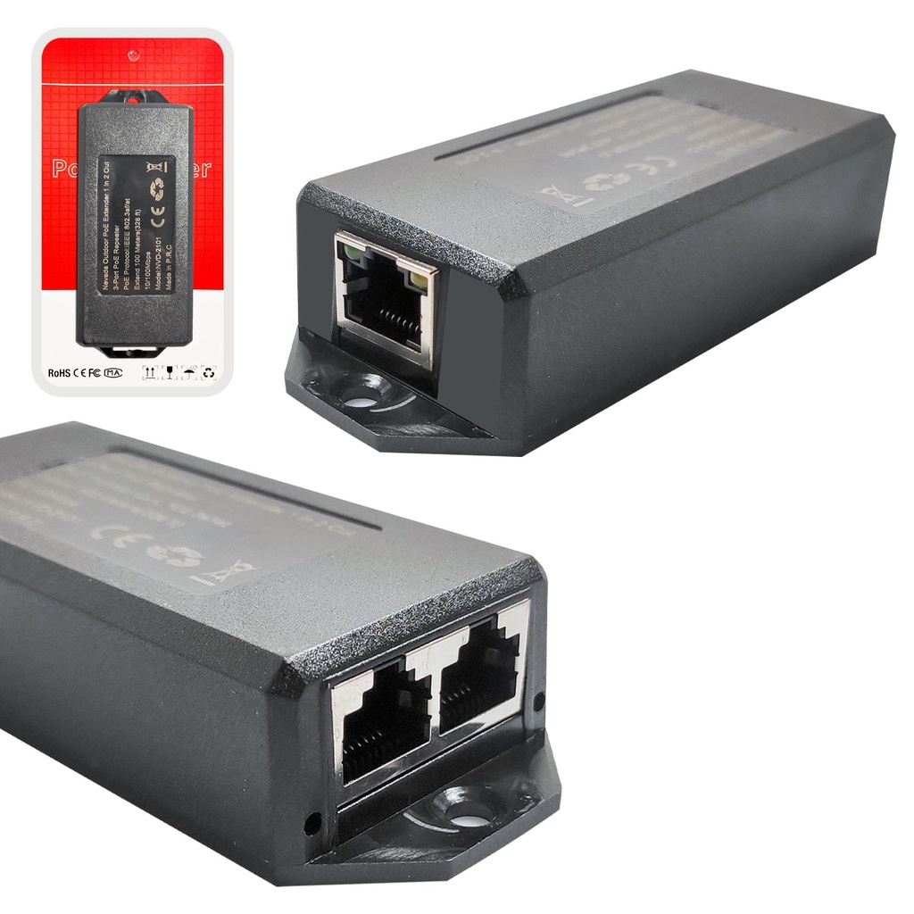 Poe Extender 1 in 2 10/100Mbps Nevada NVD-2101