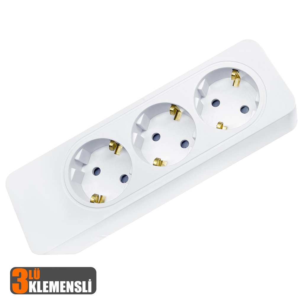 Üçlü Grup Priz Klemensli Vega