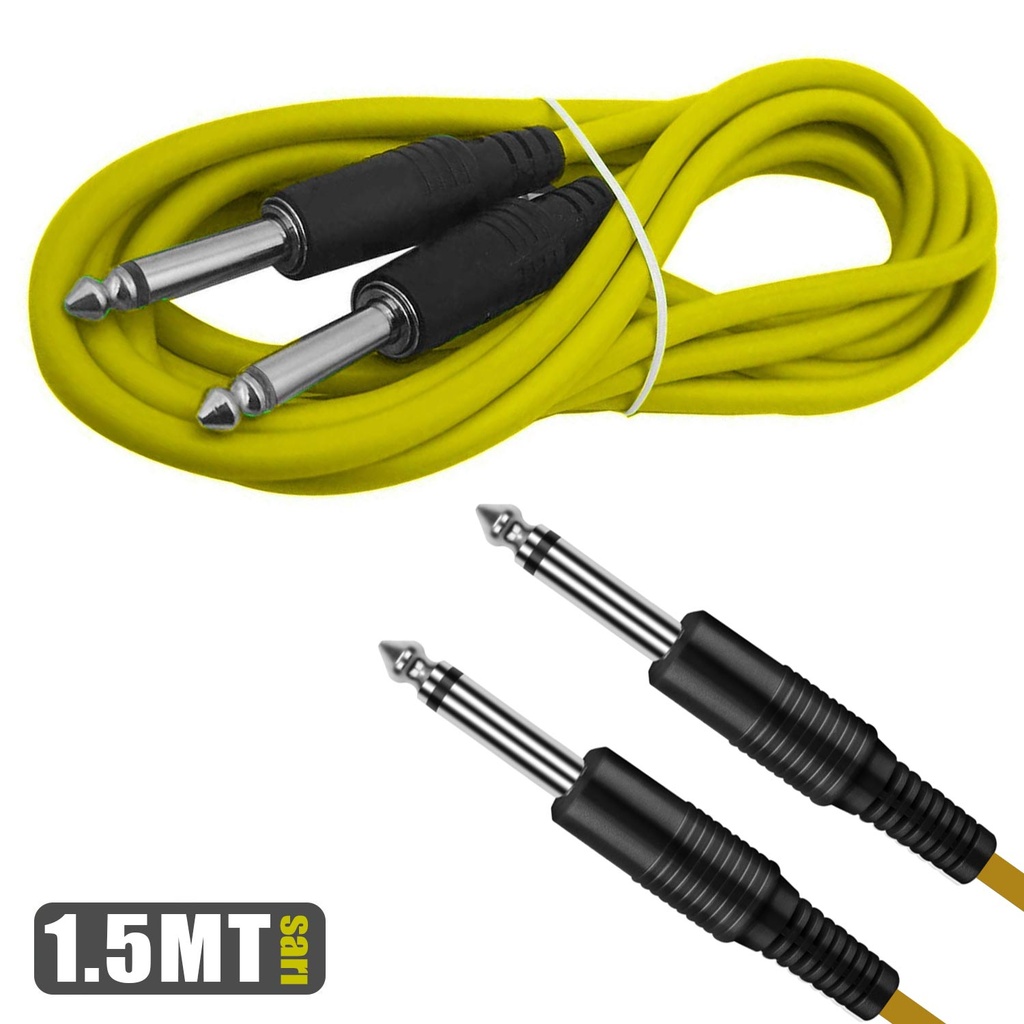 Anfi Uzatma Kablosu 6.3mm Mono 1.5mt Sarı