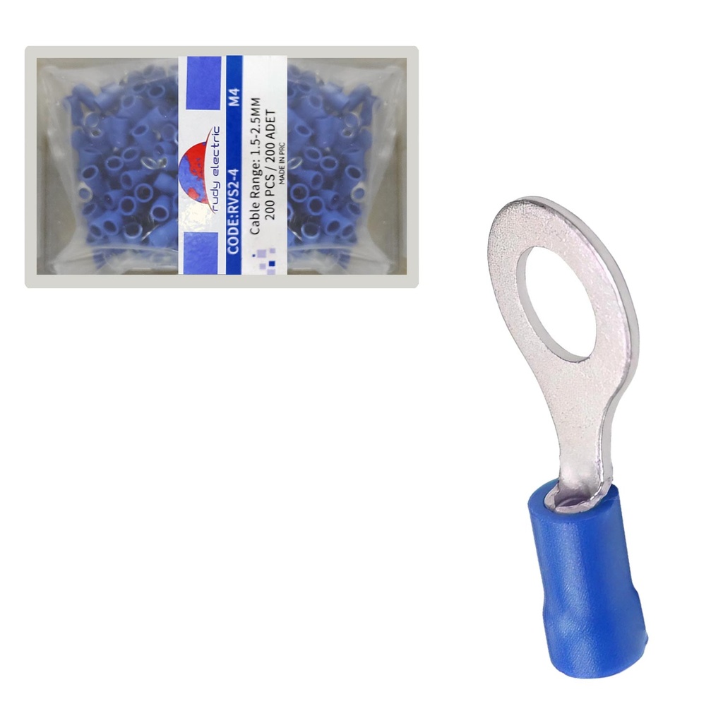 İzoleli Kablo Yüksüğü 1.5-2.5mm 200 Adet RVS2-4
