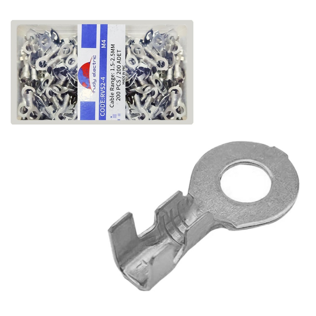 Topraklama Kablo Pabuç 1.5-2.5mm 200 Adet RVS2-4