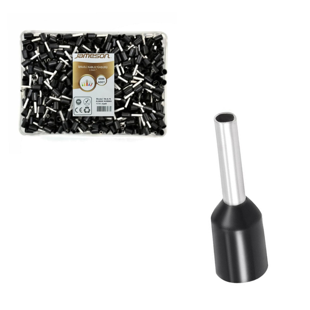 İzoleli Kablo yüksüğü 1.5mm 1000 Adet