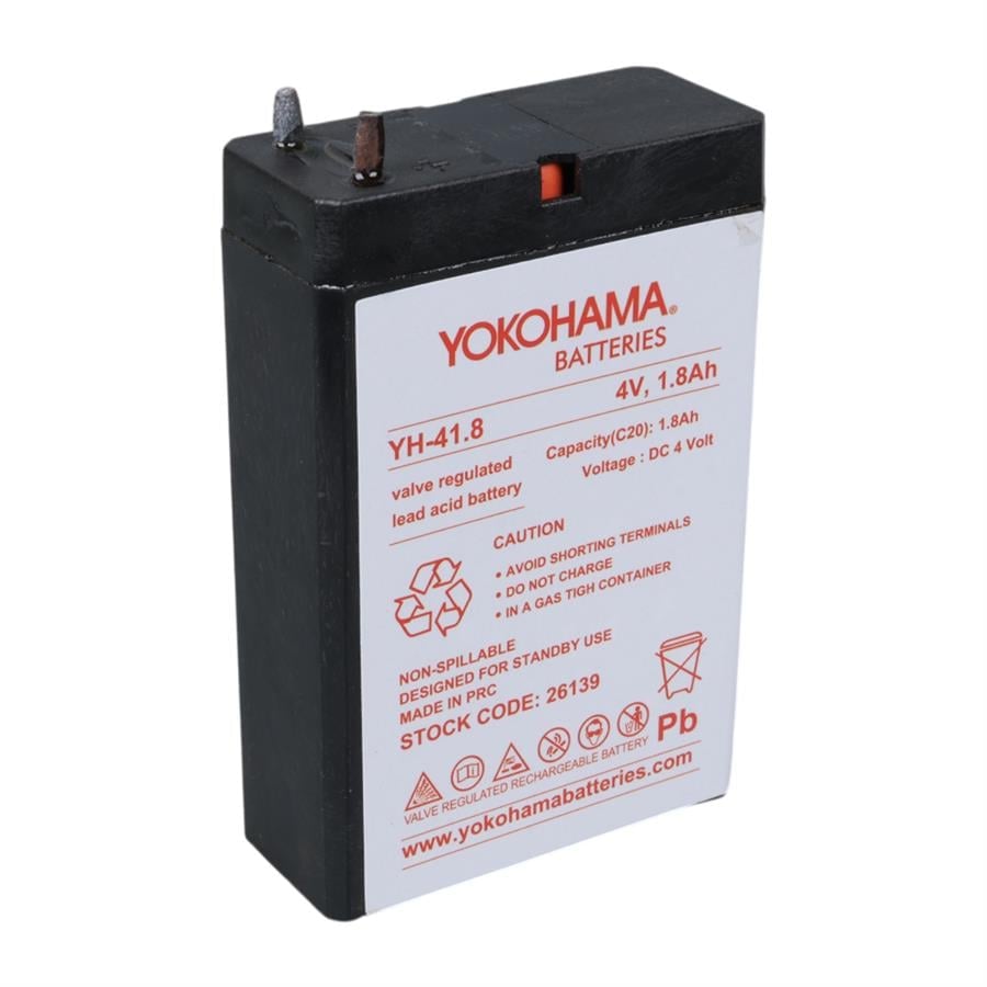 Kuru Akü 4V 1.8A 50x76x22mm Yokohama YH-41.8