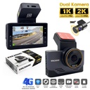 4G Wifi Sim Kartlı Araç İçi 2 Kamera DVR Led Ekran Gece Renkli Sesli 2K+1K Rose MR-93