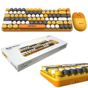 Klavye Mouse Set Q Türkçe Sessiz Renkli Kablosuz Türkçe Jedel WS-682B