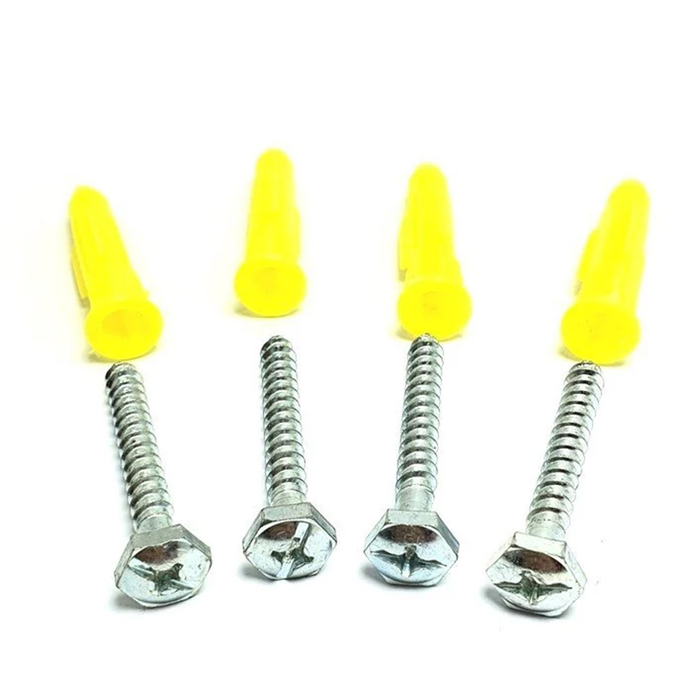 Plastik Dubel + Vida Yıldız Anahtar Uç 6cm 100 Adet PK-8335
