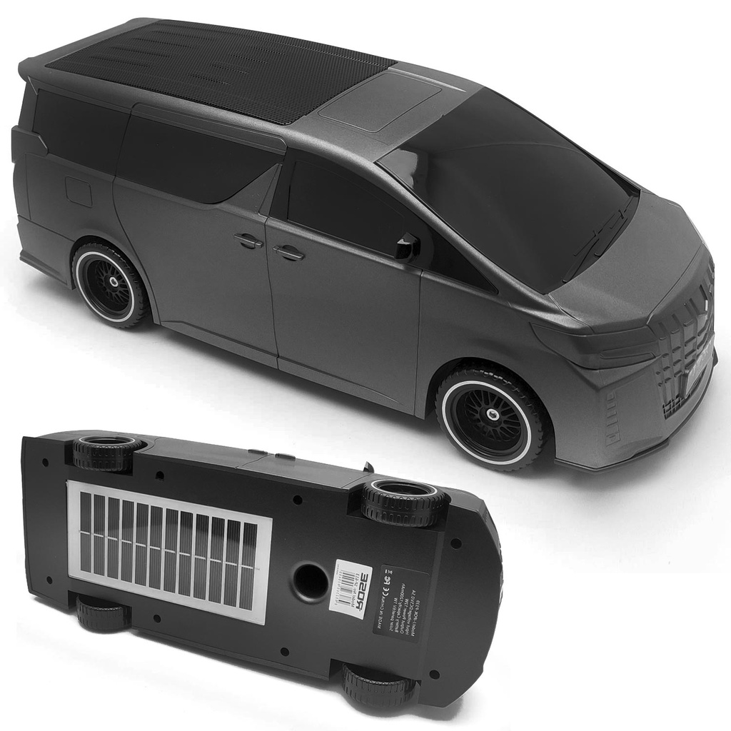 Araba Bluetooth Speaker Solarlı Bass Fm Usb Sd Wireless Rose SP-613 P339