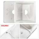 Kamera Buat 140x140mm Kızaklı Kare Tabanlı ABS Beyaz Poke PK-8362