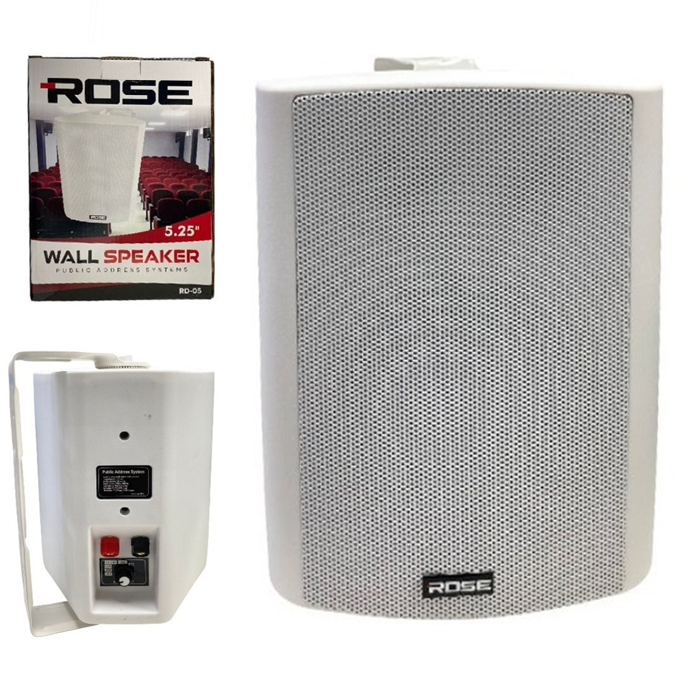 Sütun Hoparlör 13cm Beyaz Trafolu Komitatörlü 1 Adet Rose RD-05W