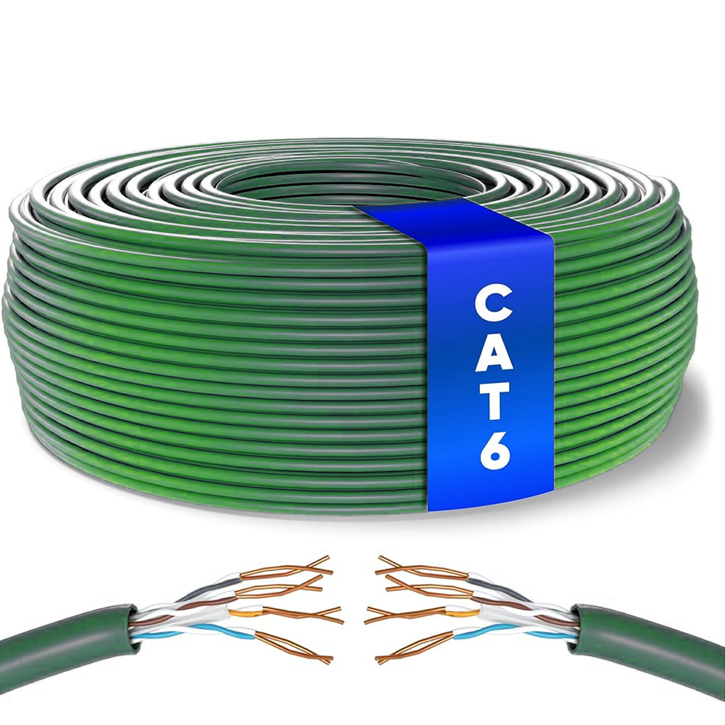 Cat6 Kablo Bakır Alaşım 23AWG 0.51 100mt Poke PK-1506